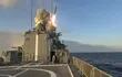 Un buque de la Marina rusa lanza un misil desde el Mar Negro.
