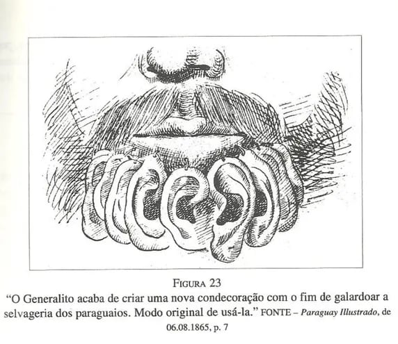 Ilustración publicada en la revista Paraguay Ilustrado (Río de Janeiro) el 6 de agosto de 1865.