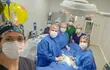 Una cirugía realizada en el Hospital de Caazapá en el marco del proyecto Retribuyendo al Pueblo" de la Promo 83.