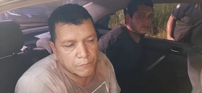 Dos de los miembros detenidos de la banda criminal que realizó el asalto tipo comando en Yatytay.