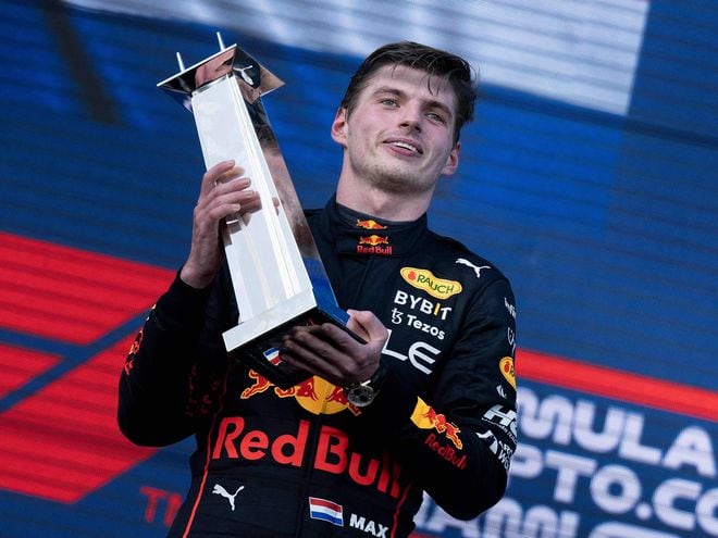 Max Verstappen, piloto de Red Bull, celebra el triunfo en el Gran Premio de Miami.
