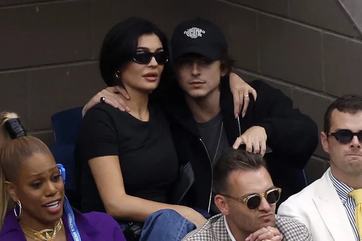 La socialité Kylie Jenner y el actor Timothée Chalamet estuvieron juntitos en la final del US Open.