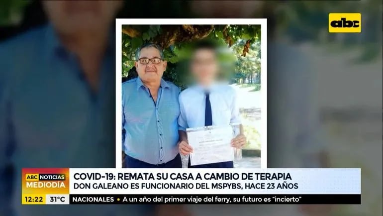 Luis Alberto Galeano, funcionario del Ministerio de Salud pide que se le devuelva parte de lo que gastó internado por coronavirus.