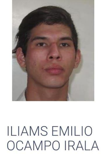 Iliams Emilio Ocampo Irala, detenido en flagrancia tras dos asaltos cometidos.
