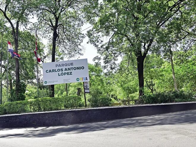 El parque Carlos Antonio López cuenta con un circuito de 750 metros para hacer caminatas o andar en bici.