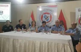 Conferencia de prensa de la Policía Nacional y la Fiscalía tras operación Blacklist.