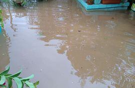 Imagen referencial de inundaciones en la zona sur del departamento Central.