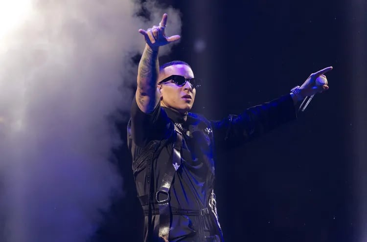 Daddy Yankee en su concierto "La Meta" en el Coliseo Jose Miguel Agrelot en San Juan (Puerto Rico).