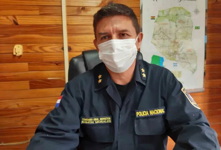 Comisario General Ramón Morales, director de Policía del departamento Central.