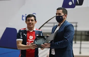 Jorge Espinoza marcó uno de los goles de la final contra Deportivo Recoleta y fue el máximo goleador del certamen.