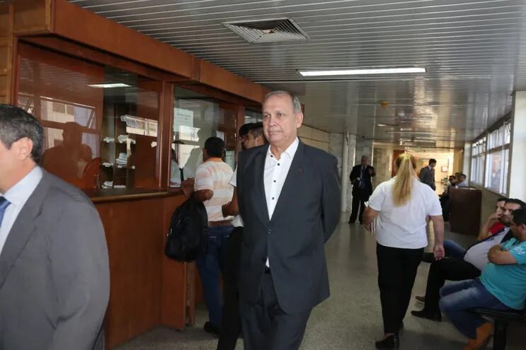 Mario Ferreiro, hoy en el Juzgado de Asunción.