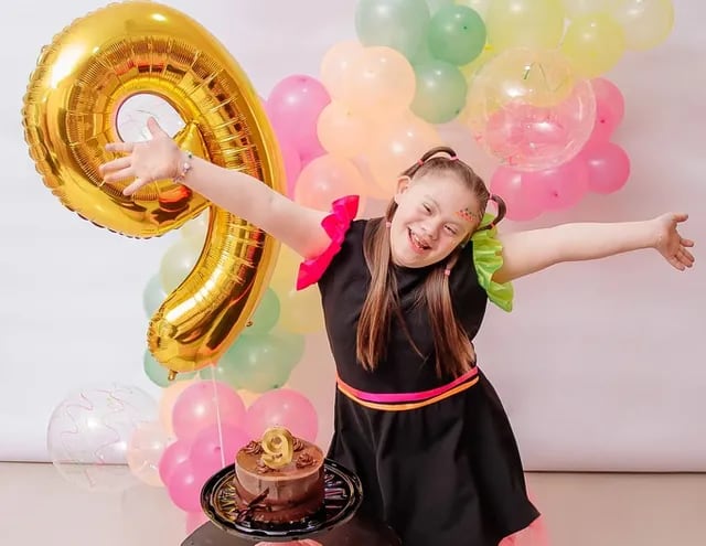 Victoria Fernanda Gavilán Sautu estuvo así de feliz en su noveno cumpleaños.