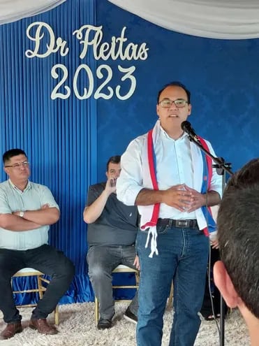 El gobernador de Cordillera y precandidato presidencial por el PLRA, Hugo Fleitas.