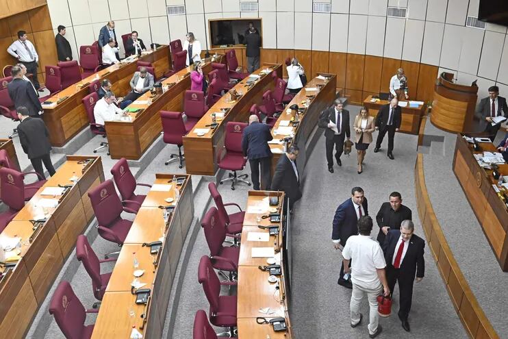 Sesion de la Cámara de Senadores para la pérdida de investidura a Kattya González.