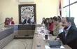 Sesión de la Junta Municipal de Minga Guazú, cuyos integrantes pidieron al intendente Diego Ríos la aprobación de un protocolo de prevención del acoso.