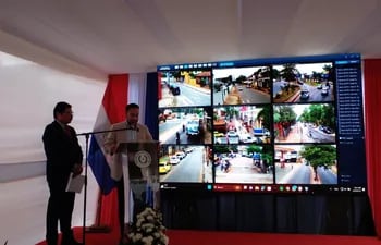 El intendente de San Lorenzo, Felipe Salomón, dijo que el nuevo sistema de vigilancia ayudará a aumentar la seguridad en la ciudad.
