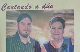 Portada del álbum "Cantando a dúo", que este sábado presentarán Diana Barboza y su hijo, Agustín Barboza (nieto).
