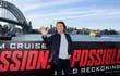 El actor estadounidense Tom Cruise posa durante la presentación de 'Misión Imposible - Dead Reckoning Part One', en Sídney, Australia,este domingo.