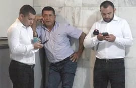 Lucio Romero, Reinaldo Chaparro y Nery Franco, los caseros de Tomás Rivas.