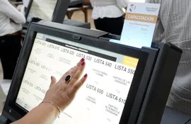 El simulador de la máquina de votación está en la página de la Justicia Electoral.