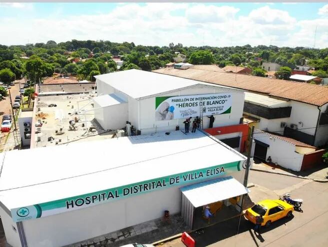 Vista aérea del Hospital de Villa Elisa.