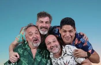 Juan Carlos Cañete, Joaquín Díaz Sacco, Javier Lacognata y Leo Rodríguez protagonizan "Veranooo! Los hombres piensan solo en sexo?".
