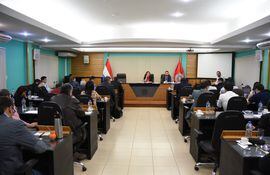 Reunión del Consejo Superior Universitario.