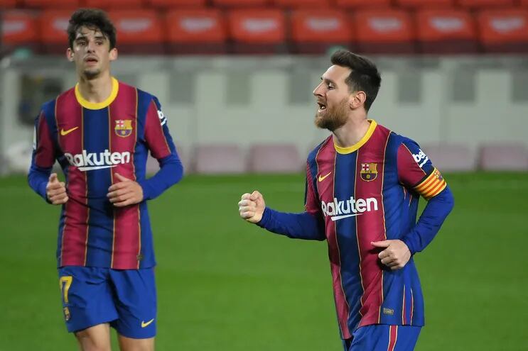 Barcelona goleó con dos goles de Lionel Messi