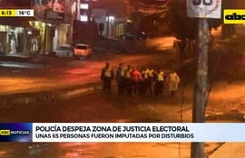 Video: Policía despeja zona de Justicia Electoral