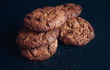 Cookies de avena y cacao.
