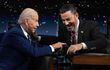 El presidente Joe Biden habla con el presentador Jimmy Kimmel en el programa  "Jimmy Kimmel Live!".