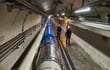 El Gran Colisionador de Hadrones (conocido comúnmente como LHC), el experimento faro del Centro Europeo de Física de Partículas (LHC). Países europeos revelan planes para un nuevo y enorme colisionador de partículas.  (archivo)