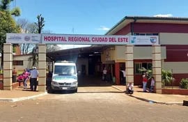 Fachada del Hospital Regional de Ciudad del Este.