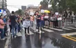Ciudadanos protestan en contra de la pérdida de investidura de Kattya González