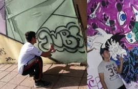 Gráficos abstractos, letras, pinturas y expresión urbana representan los factores que hacen de Luis Silva (17) un grafitero de vocación.
