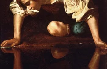 Caravaggio: "Narcissus" (1599)