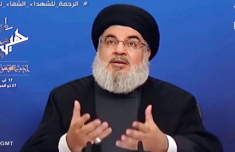 Sayyed Hassan Nasrallah,  líder del  movimiento Hezbollah. EFE