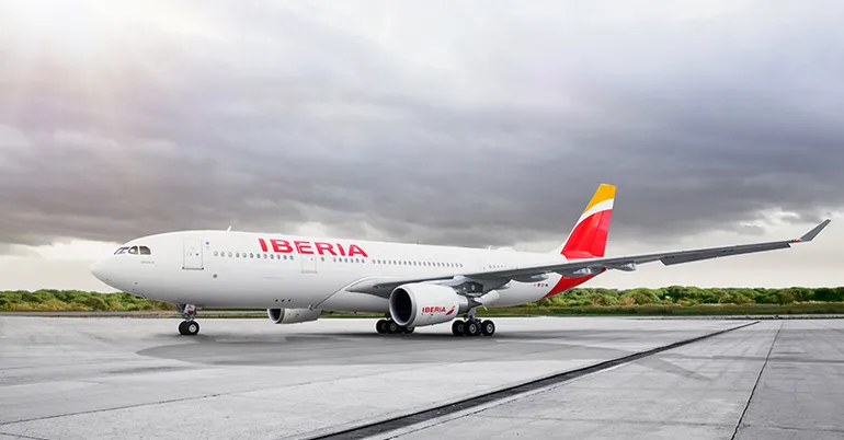 Fotografía de referencia: Una aeronave de Iberia.