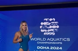 La nadadora Luana María Alonso Méndez (19/3/2004) competirá hoy en los 100 m mariposa en el Mundial de Qatar.