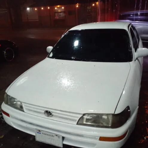 Uno de los vehículos robados en Fernando de la Mora.