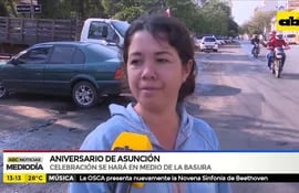 ANIVERSARIO DE ASUNCIÓN CON BASURA