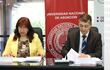 La Dra. Zully Vera, rectora de la UNA y el titular del INE Ivan Ojeda firmaron ayer el acuerdo de cooperación