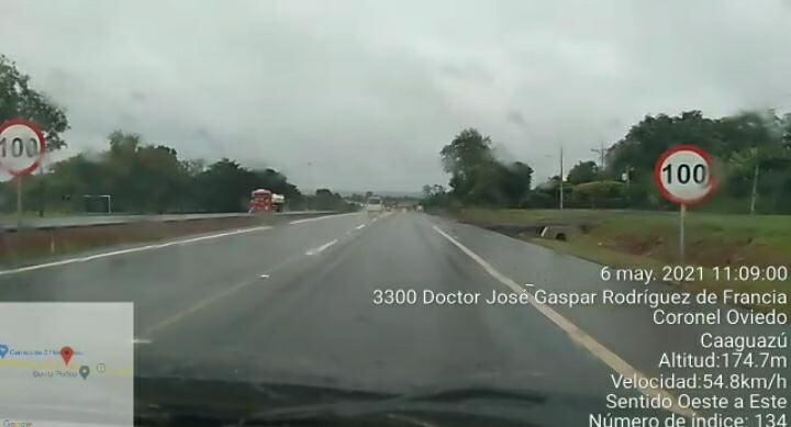 Captura de video enviado por Rutas del Este. 