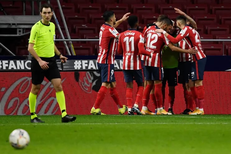 Atlético Madrid volvió a ganar en la liga de España