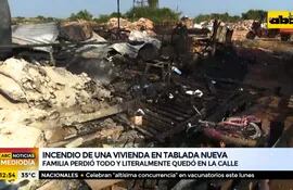 Una familia de Tablada Nueva perdió todo tras el incendio de su vivienda