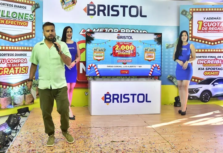 Marcelo Jara realizó la animación del décimo sorteo de Bristol.