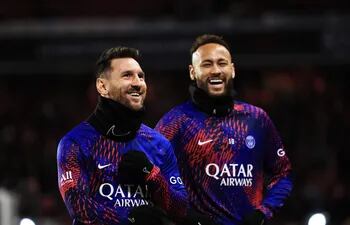 Messi y Neymar, compañeros en el Paris Saint Germain’s.