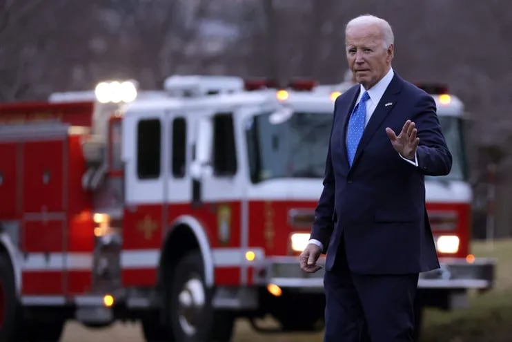 El presidente de Estados Unidos, Joe Biden camina hacia el Marine One, en Washington, DC.