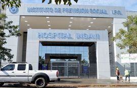 Fachada del Hospital de Ingavi, donde el  IPS ya cuenta con un centro de diagnóstico completo para los servicios de imágenes y resonancia magnética.