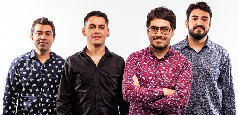 Rafa Arce, Cali Jativa, Dominique Bernal y Aaron Zorrilla son los integrantes de Versión Palma Loma Blues, y este viernes lanzarán su segundo disco.